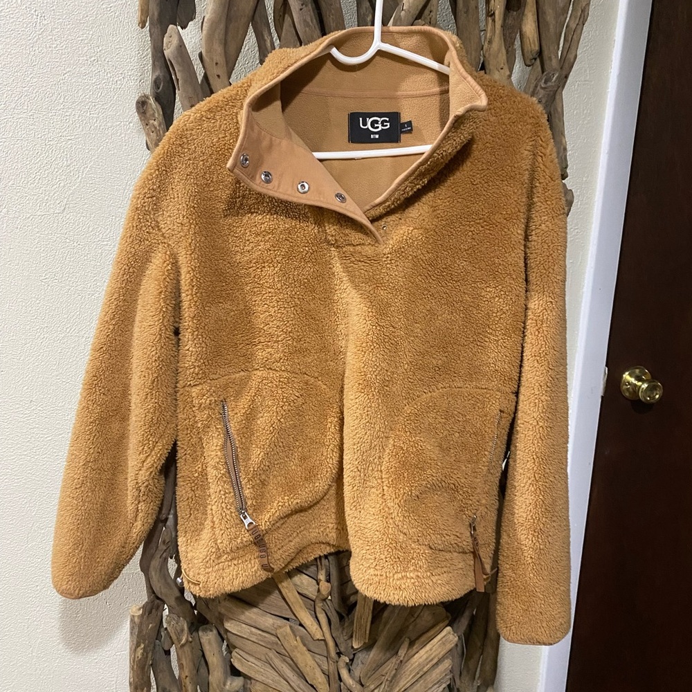UGG Women's Tan Fleece Jacket